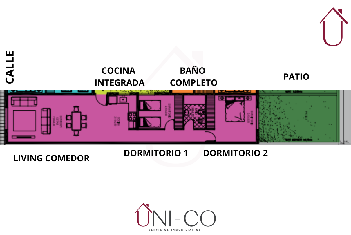 VENTA. DEPARTAMENTO A ESTRENAR. 2 DORM. PATIO CON PASTO. ALBERDI. CÓRDOBA