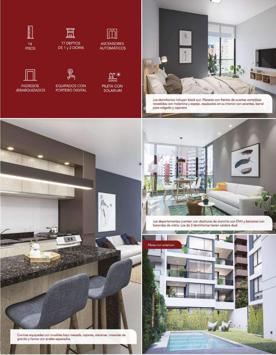 VENTA DEPARTAMENTOS EN POZO 1 DORM EN NUEVA CBA