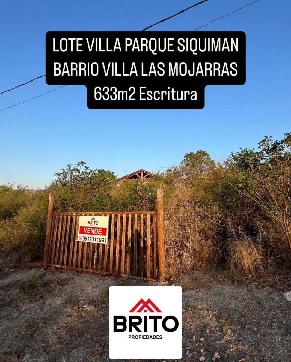 LOTE PARQUE SIQUIMAN 633m2 - villa Las Mojarras