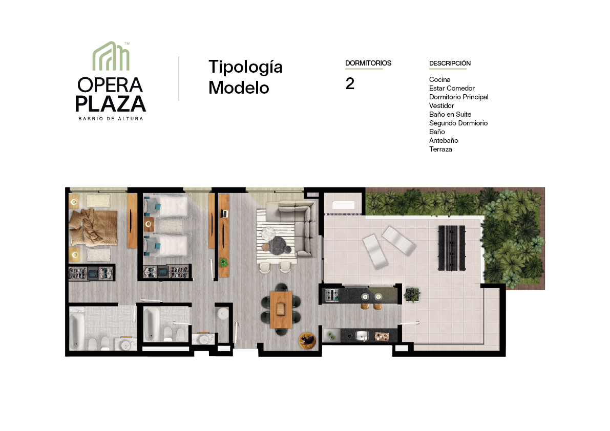 VENDO DEPARTAMENTO EN OPERA PLAZA (AMPLIA FINANCIACION)