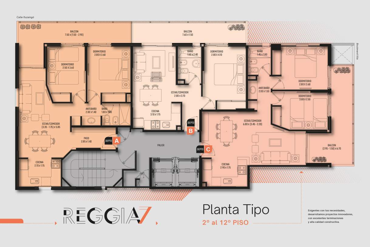 Ituzaingó 400 esquina Bv Illia Un dormitorio Frente gran balcón