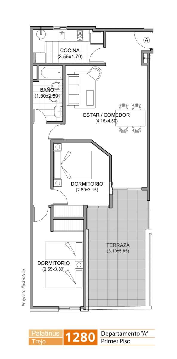 Obispo Trejo 1280 2 Dormitorios con terraza