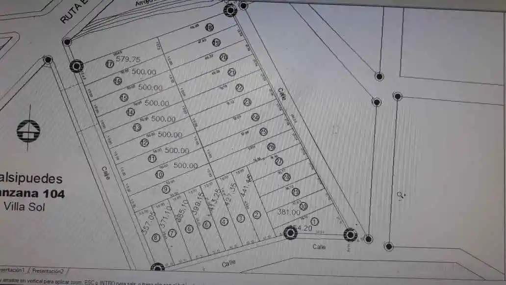 LOTE DE TERRENO CON ESCRITURA - SALSIPUEDES