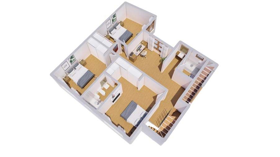 Complejo TERRAZZE IV y V casas individuales desarrolladas en 3 plantas en pozo.