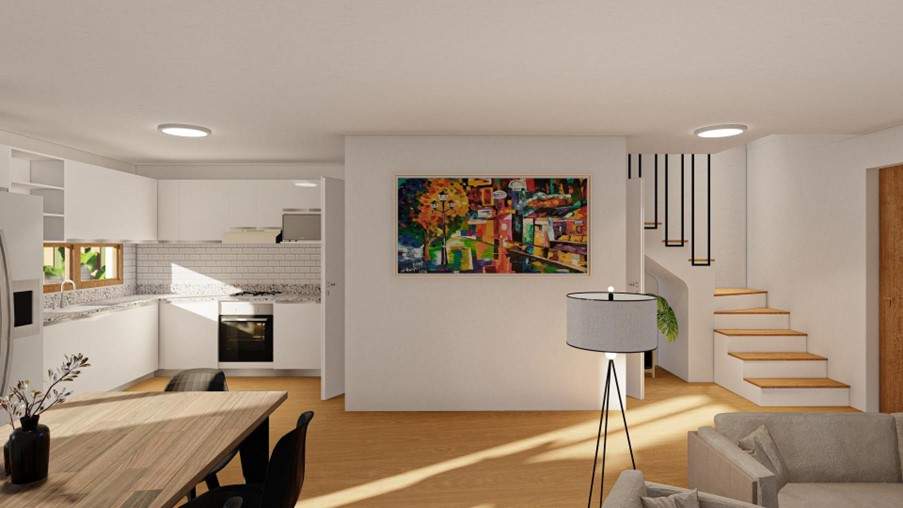 Complejo TERRAZZE IV y V casas individuales desarrolladas en 3 plantas en pozo.