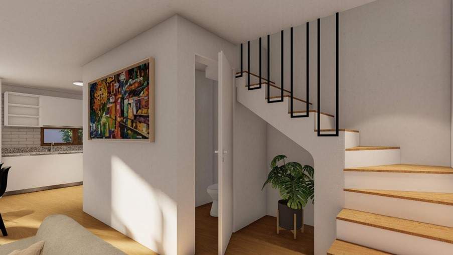 Complejo TERRAZZE IV y V casas individuales desarrolladas en 3 plantas en pozo.