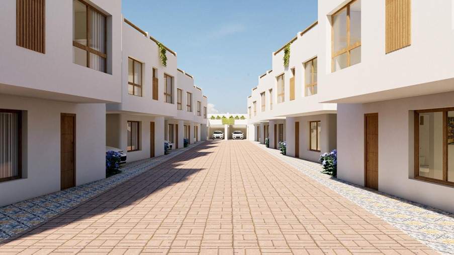 Complejo TERRAZZE IV y V casas individuales desarrolladas en 3 plantas en pozo.