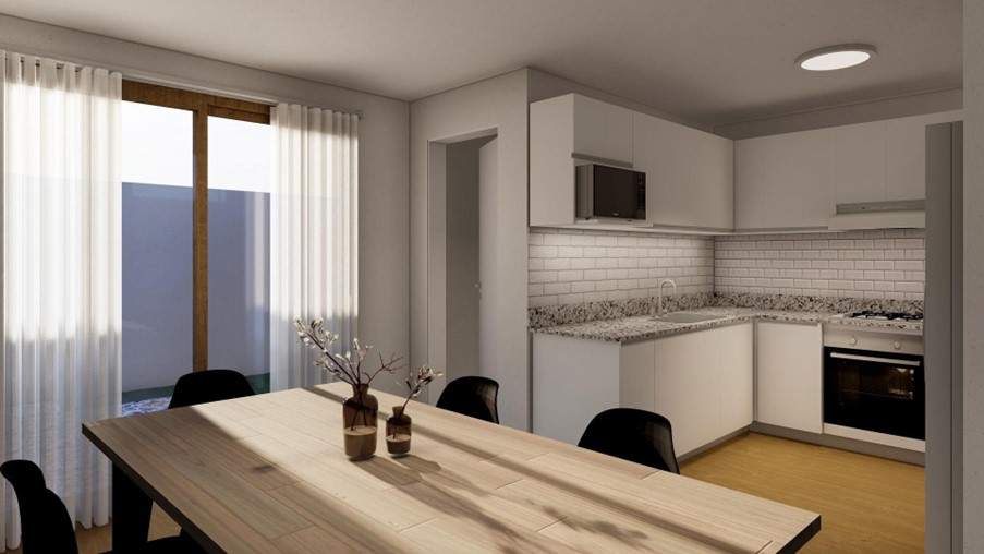 Complejo TERRAZZE IV y V casas individuales desarrolladas en 3 plantas en pozo.