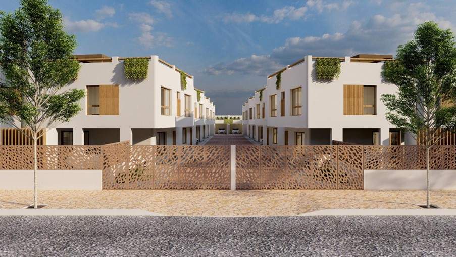 Complejo TERRAZZE IV y V casas individuales desarrolladas en 3 plantas en pozo.