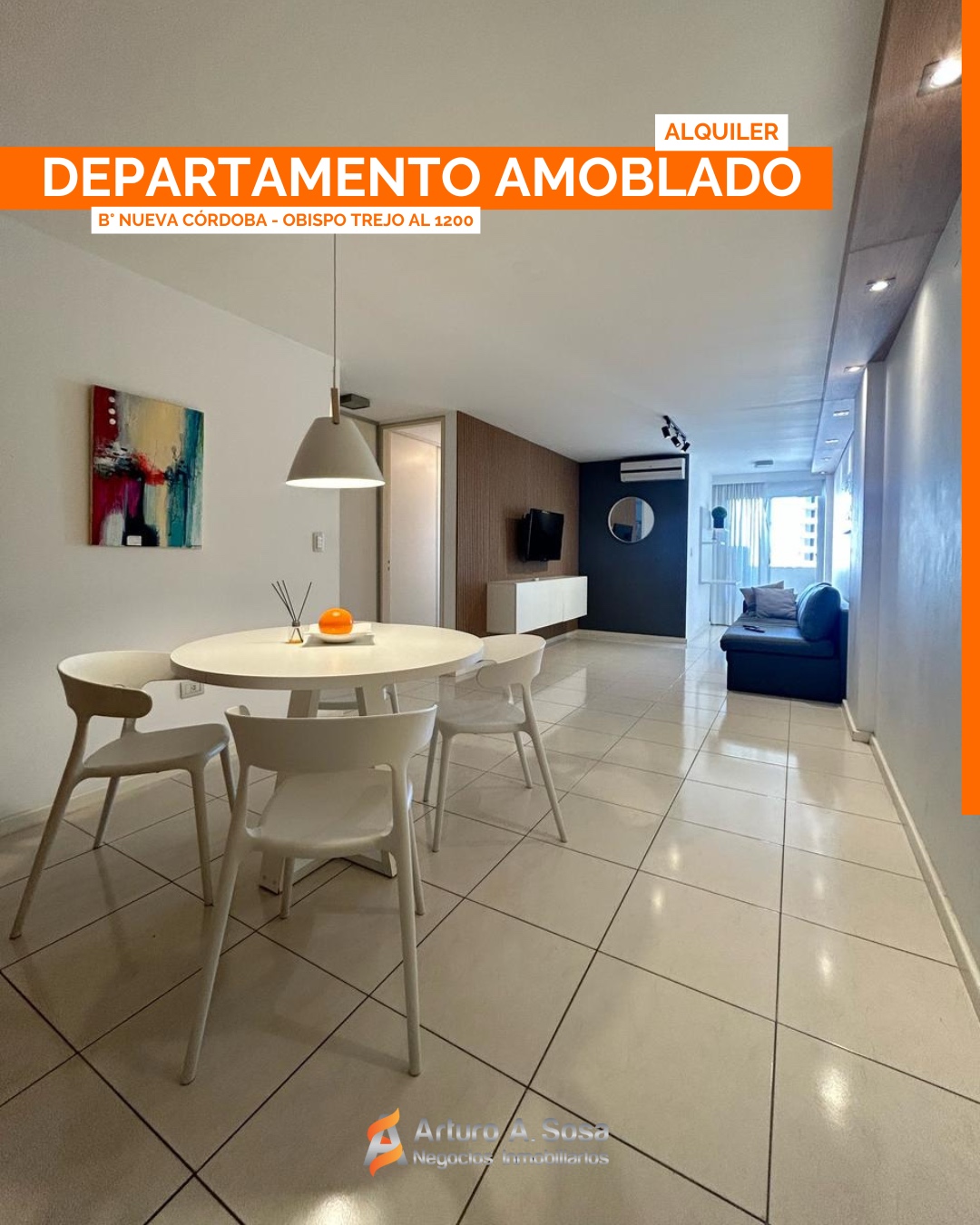 DPTO 1 DORM AMOBLADO NVA CORDOBA EN ALQUILER