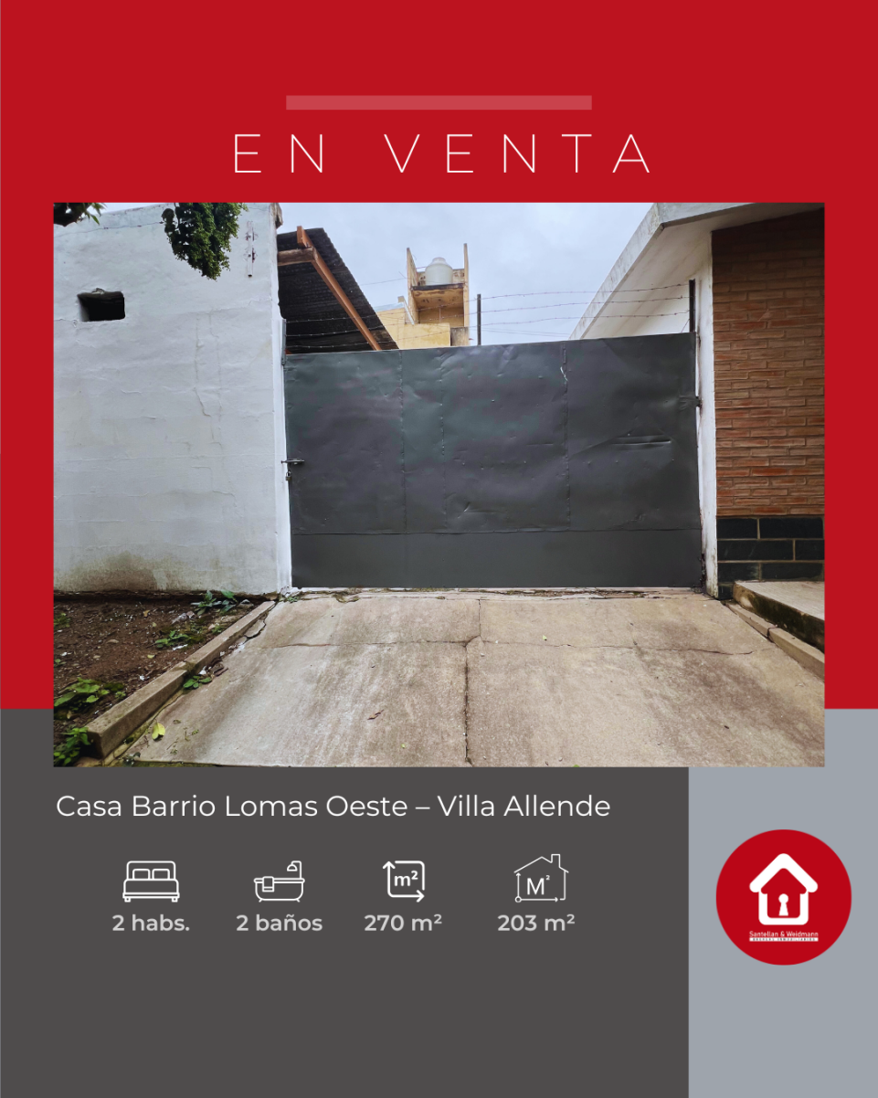 Casa ubicada en Barrio Lomas Oeste  Villa Allende