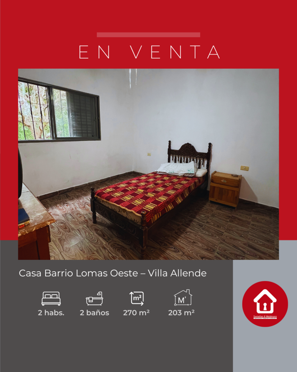 Casa ubicada en Barrio Lomas Oeste  Villa Allende