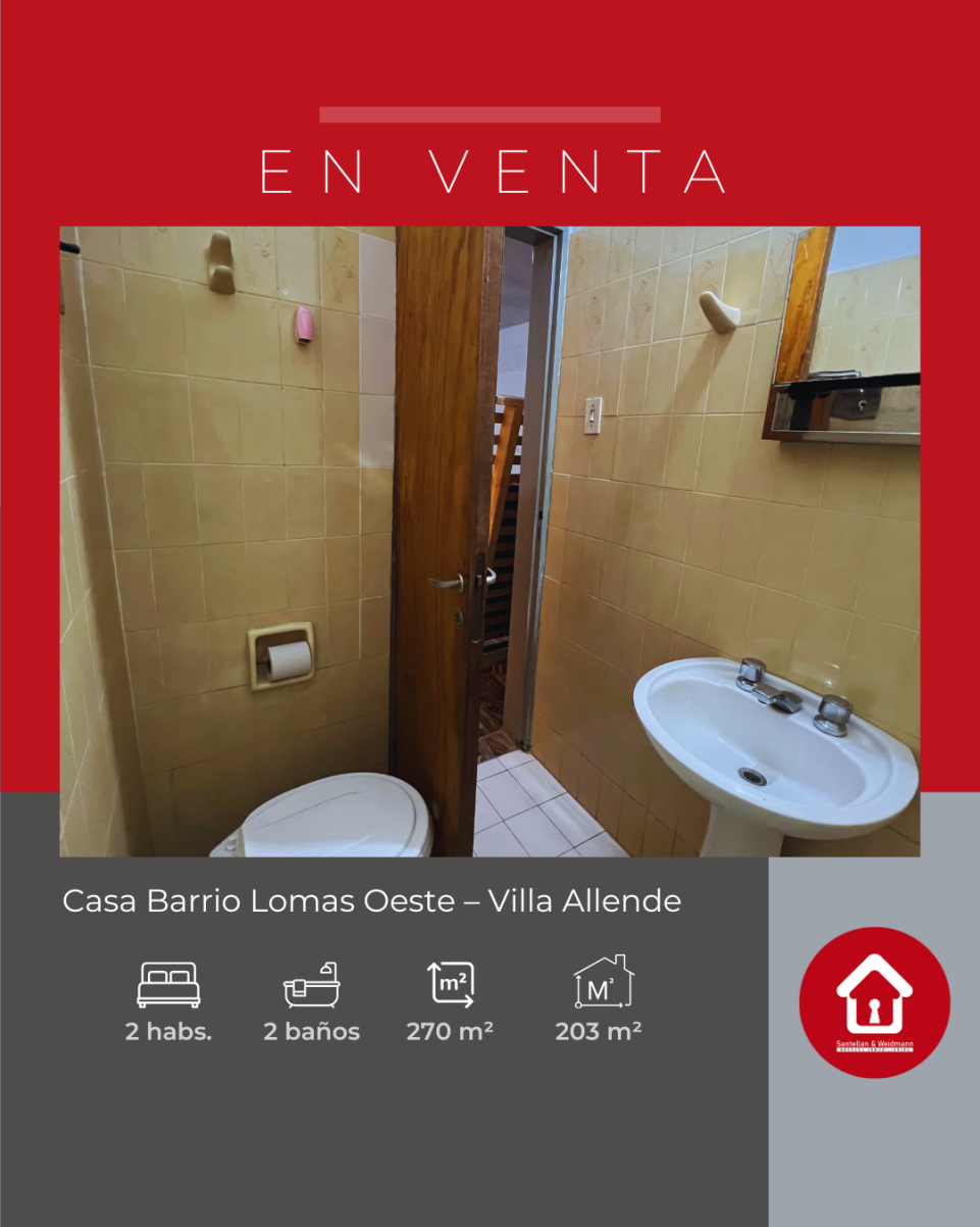 Casa ubicada en Barrio Lomas Oeste  Villa Allende