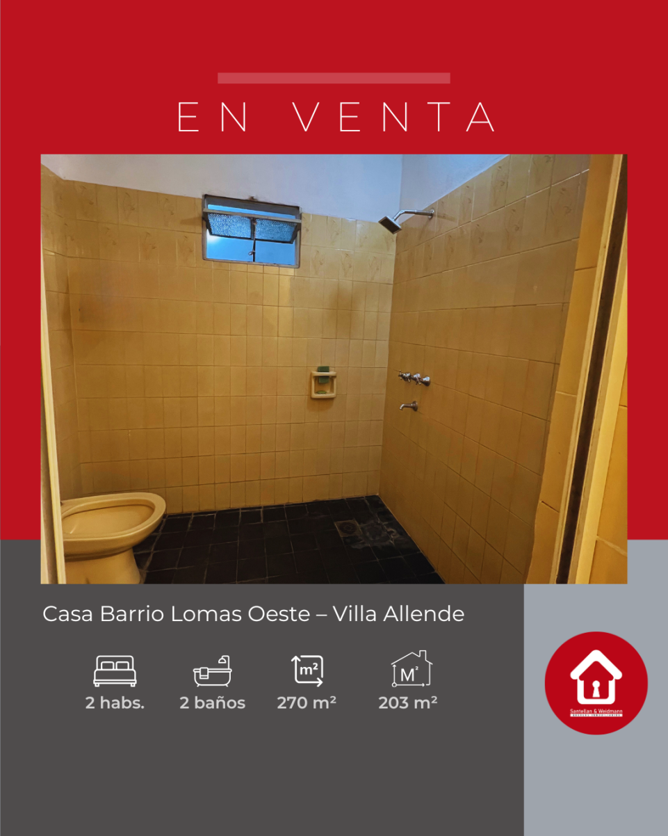 Casa ubicada en Barrio Lomas Oeste  Villa Allende