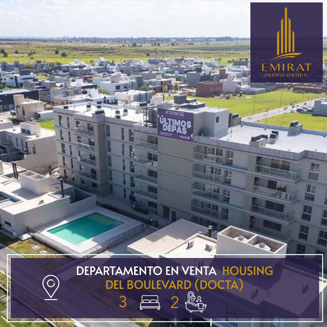 vendo departamento 3 dormitorios en housing del boulevard (Docta)