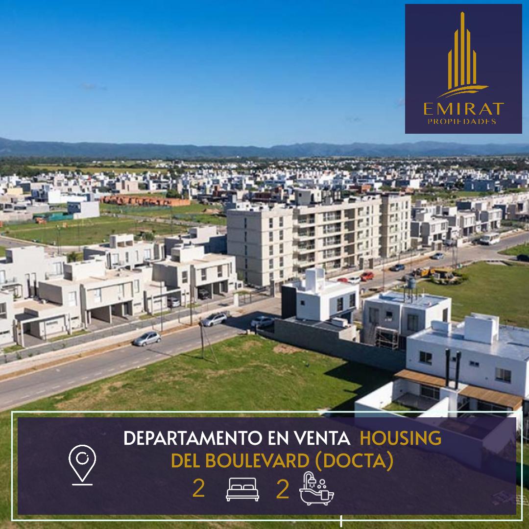Vendó departamento dos dormitorios en housing del boulevard (docta urbanización inteligente)