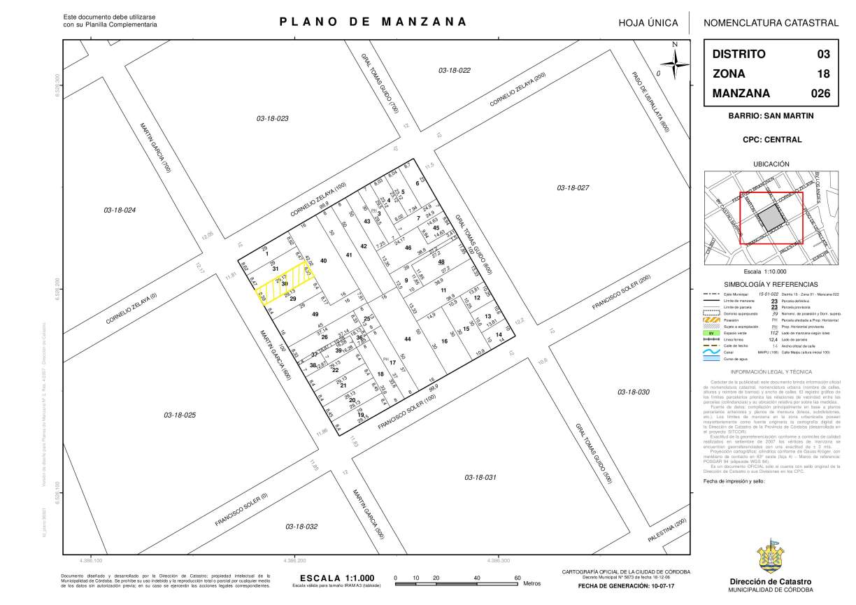 Barrio San Martín - Excelente Oportunidad - Terreno de 244,40 m2, Listo para Construir, con Posesión y Escritura Inmediata