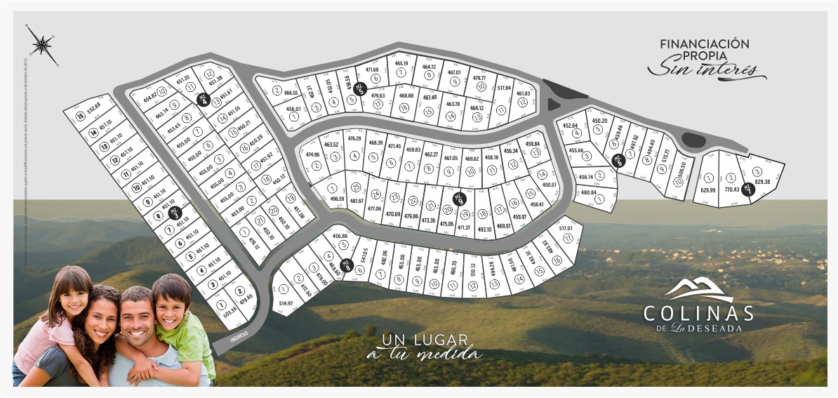 Lote en Colinas de la Deseada, lote plano en la mejor manzana del barrio. Recibe menor