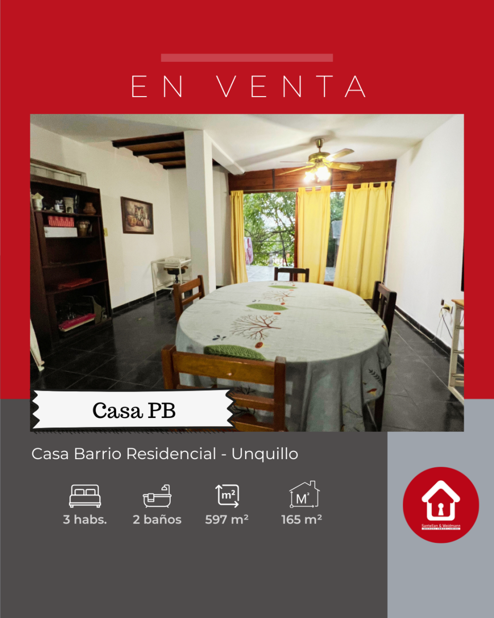 Casa ubicada en Barrio Residencial  Unquillo
