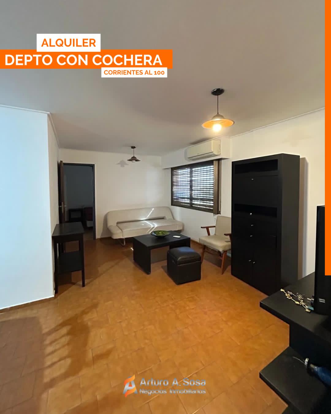 DEPTO AMOBLADO EN ALQUILER CON COCHERA