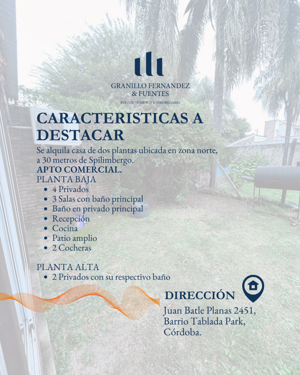 CASA EN ALQUILER EN ZONA NORTE, APTO COMERCIAL