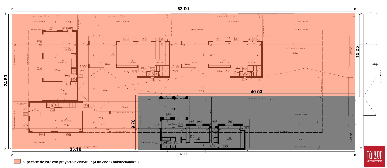 Terreno con proyecto aprobado para 4 casas. A 20 mts. de la Av. Gauss. B Villa Belgrano