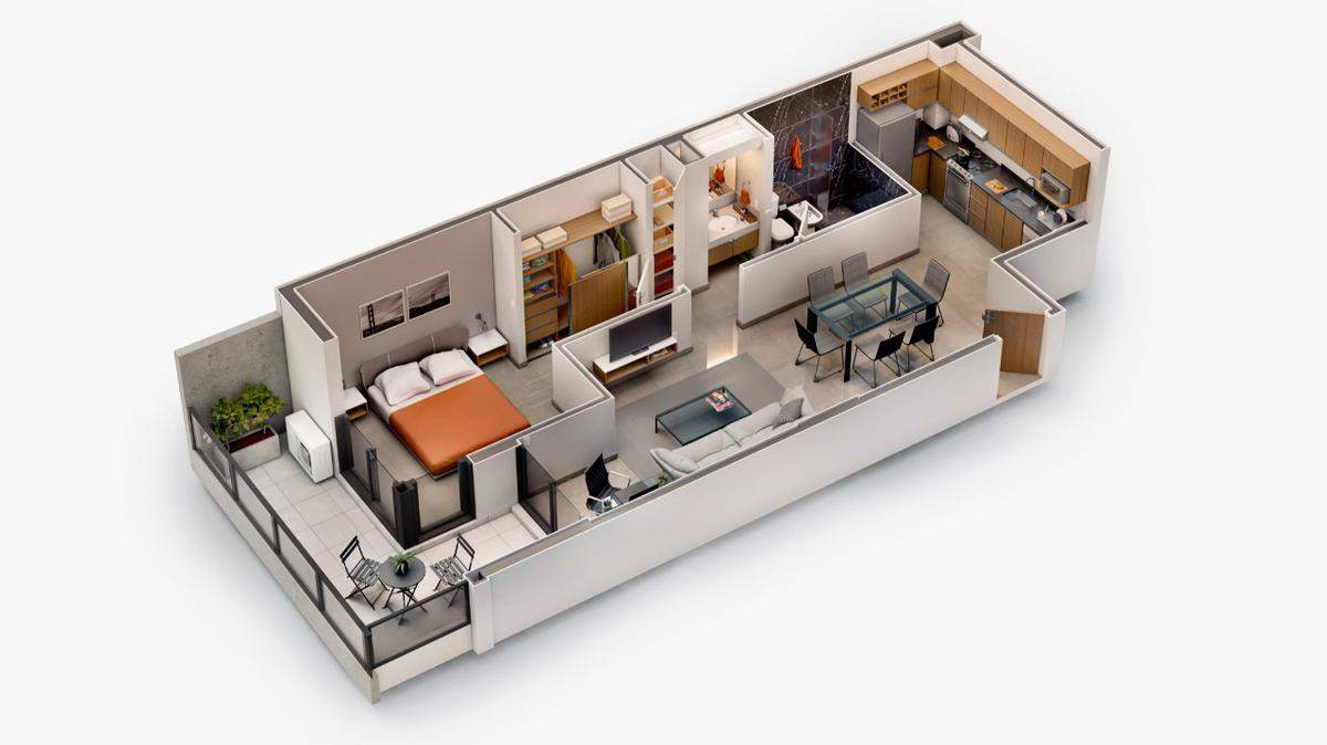 NUEVA CORDOBA - DEPARTAMENTO de 1 y 2 DORMITORIOS CBALCON