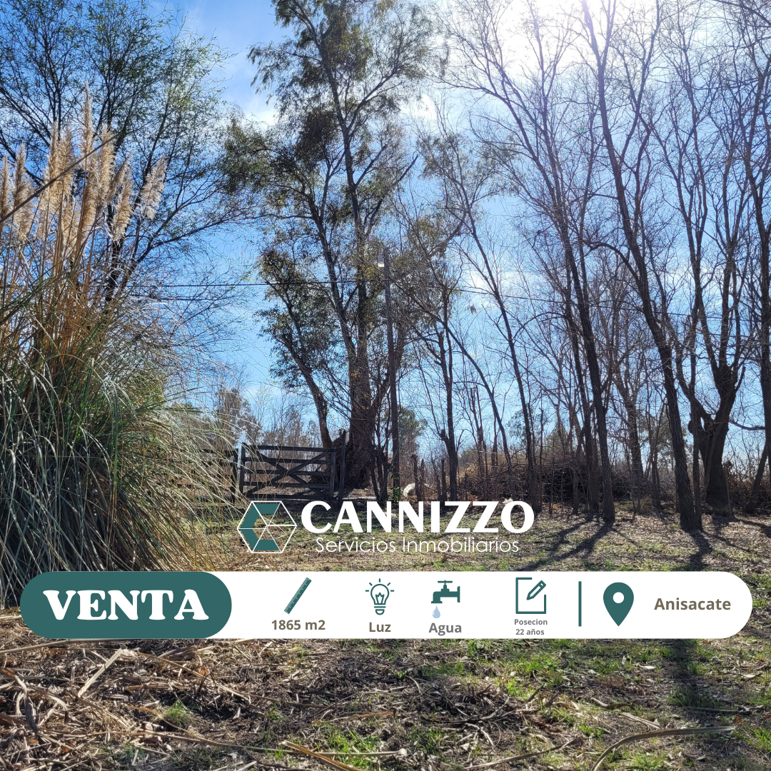 Venta Lote, Anisacate 1865 m, a 400 m de La Ruta N5