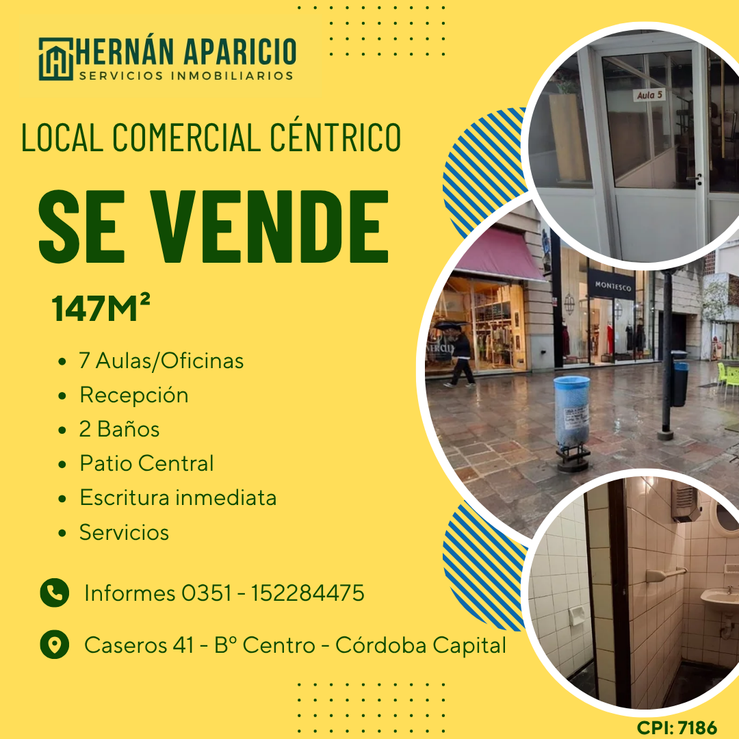 VENTA LOCAL COMERCIAL CÉNTRICO