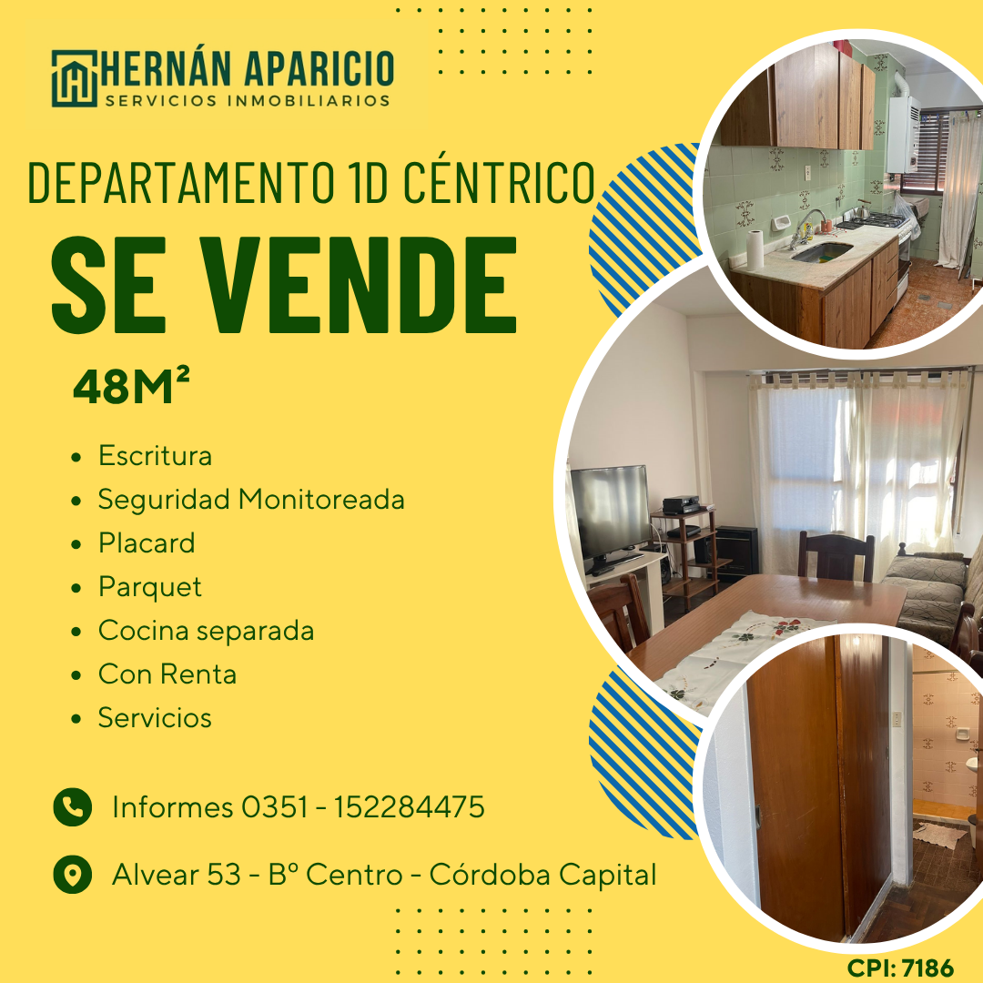 VENTA DEPARTAMENTO 1D CENTRICO