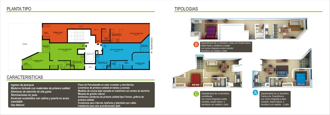 Dpto 1 Dorm. con balcón a ESTRENAR! Alto Alberdi