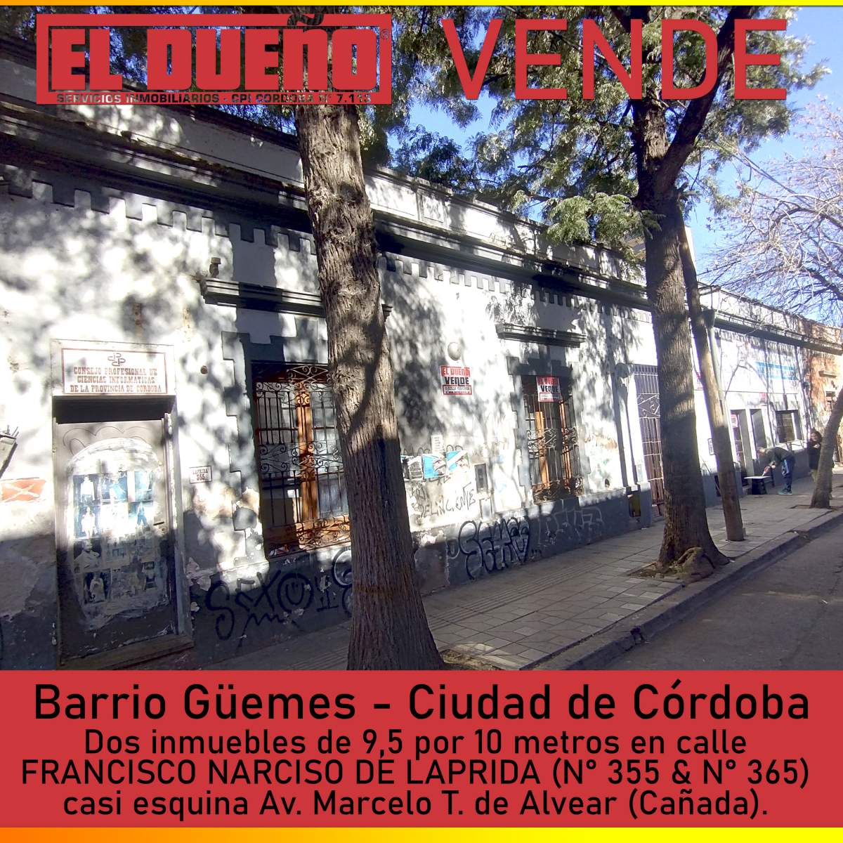 DOS INMUEBLES EN VENTA EN BARRIO GEMES DE LA CIUDAD DE CÓRDOBA