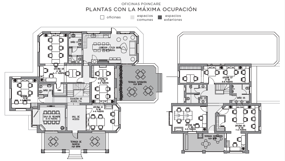 OFICINA AMOBLADA EN ZONA NORTE . AMENITIES, SALA DE REUNION, JARDIN