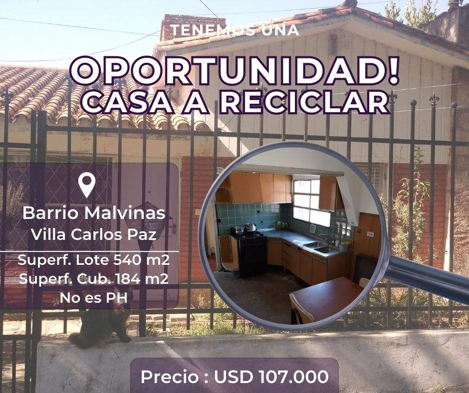 VENTA - OPORTUNIDAD - A REFACCIONAR