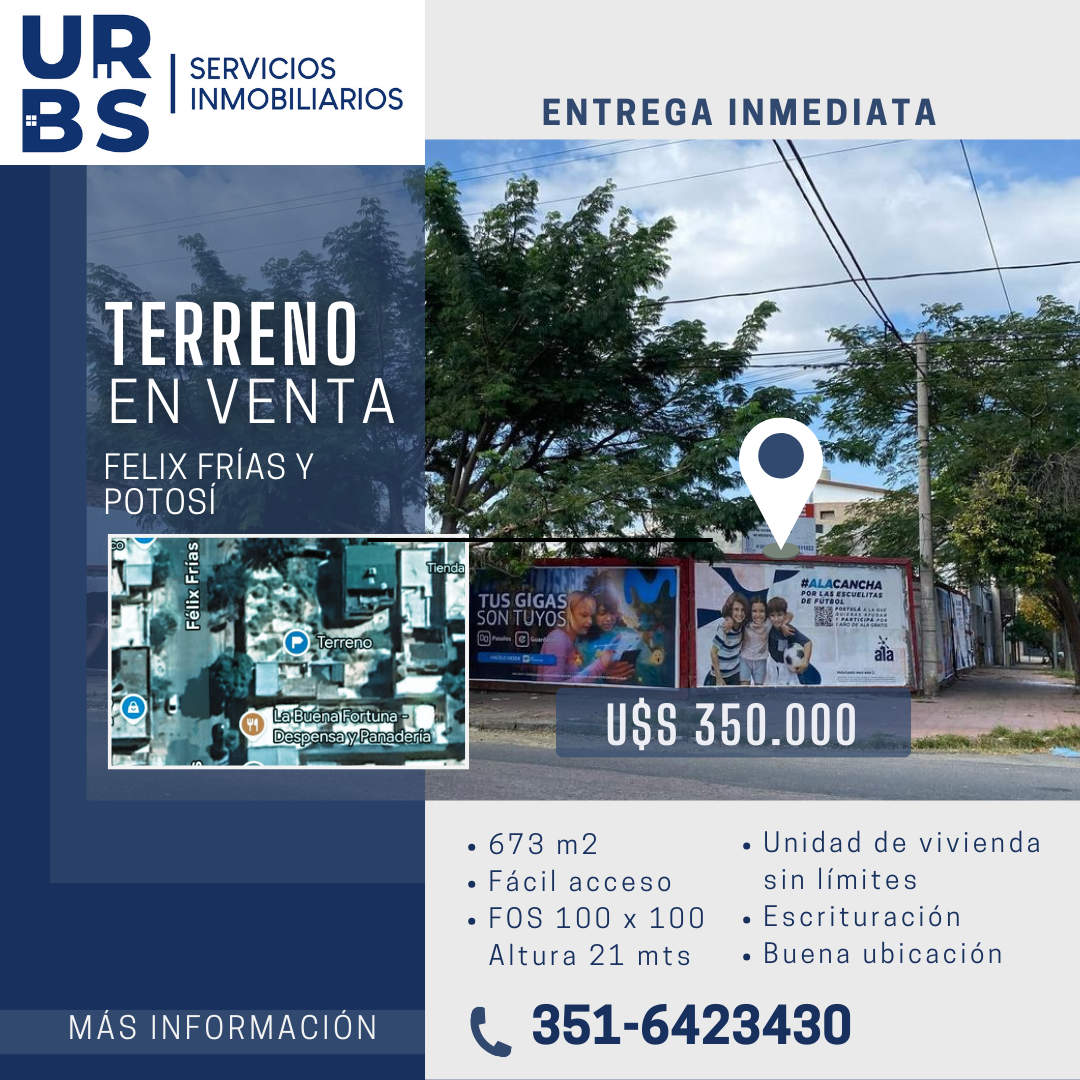 LOTE ESQUINA - OPORTUNIDAD