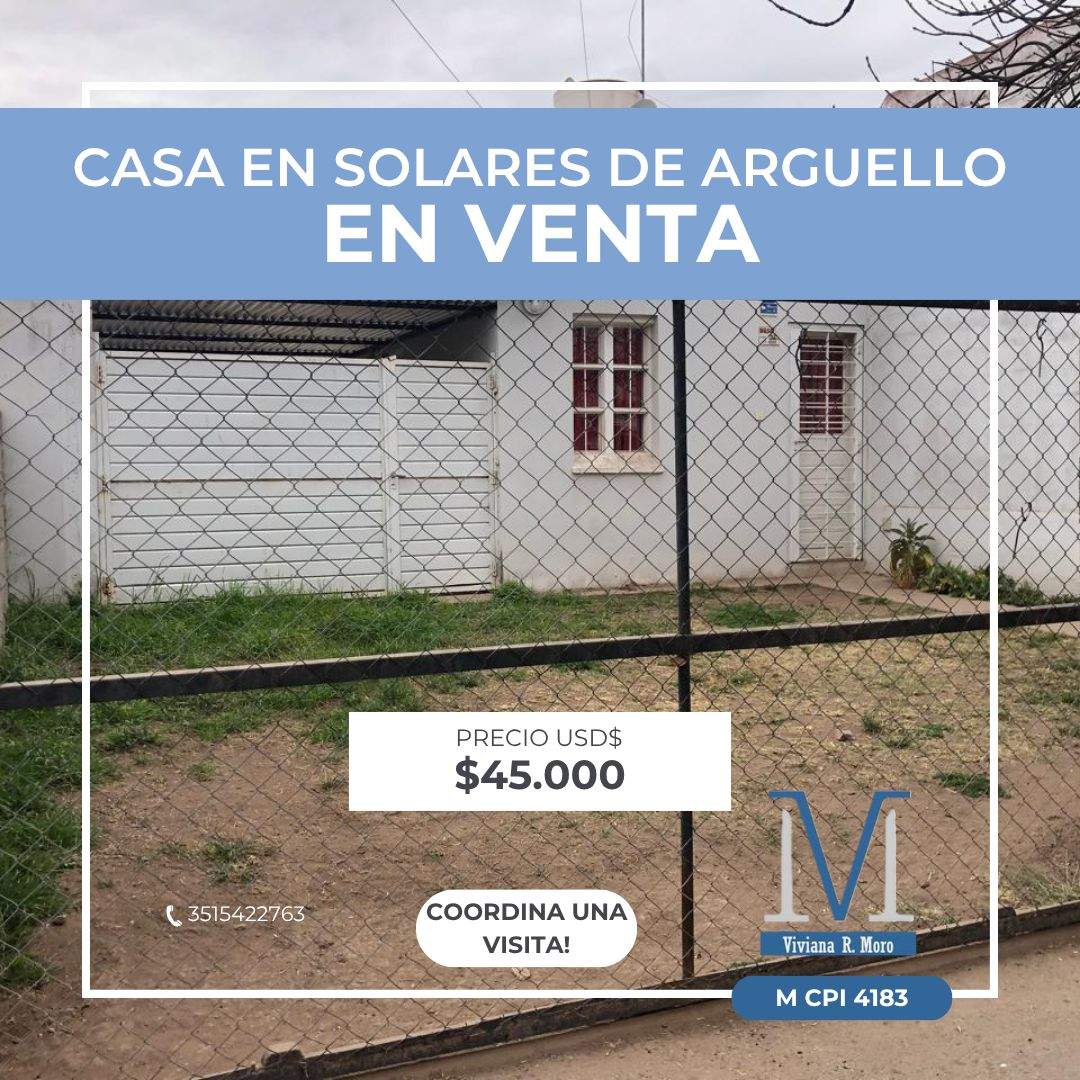 SE VENDE CASA EN B SOLARES DE ARGUELLO