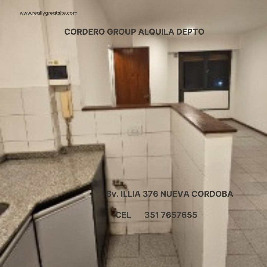 Alquilo depto 1 dorm. cplacard. B Nueva Cordoba.