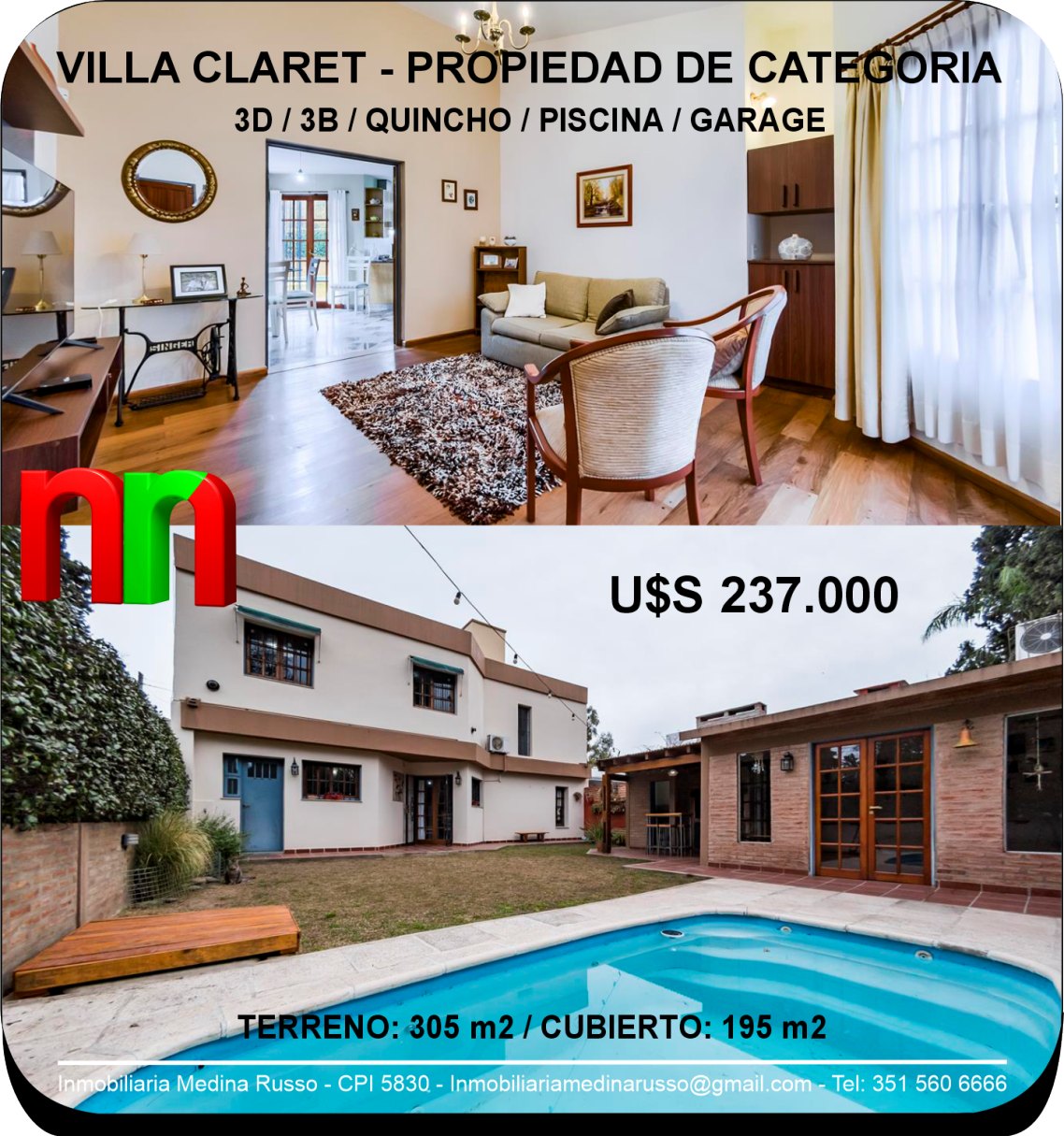 VILLA CLARET - EXCELENTE INMUEBLE RESIDENCIAL