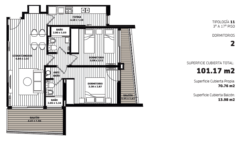 DEPARTAMENTO EN POZO DE 1, 2 Y 3 DORM. DISTRITO BETANIA - C AMENITIES