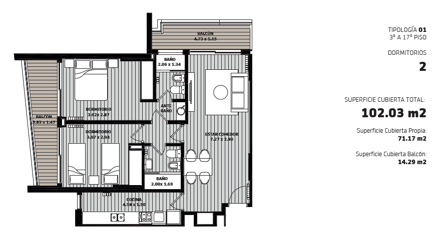 DEPARTAMENTO EN POZO DE 1, 2 Y 3 DORM. DISTRITO BETANIA - C AMENITIES