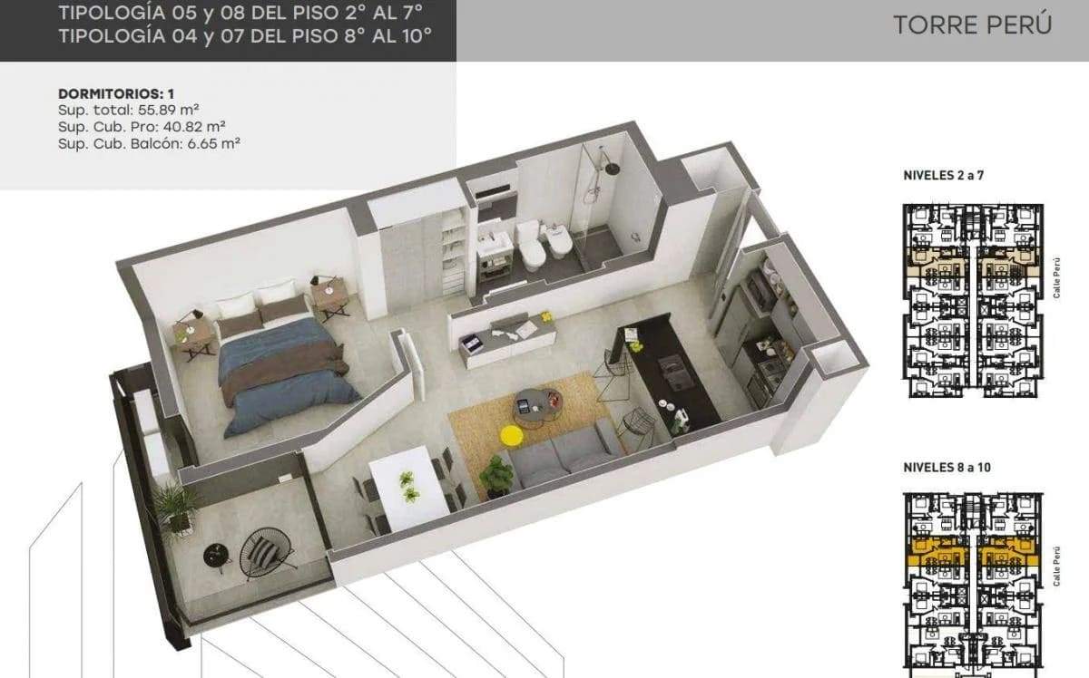 DEPARTAMENTO EN POZO DE 1, 2 Y 3 DORM. DISTRITO BETANIA - C AMENITIES