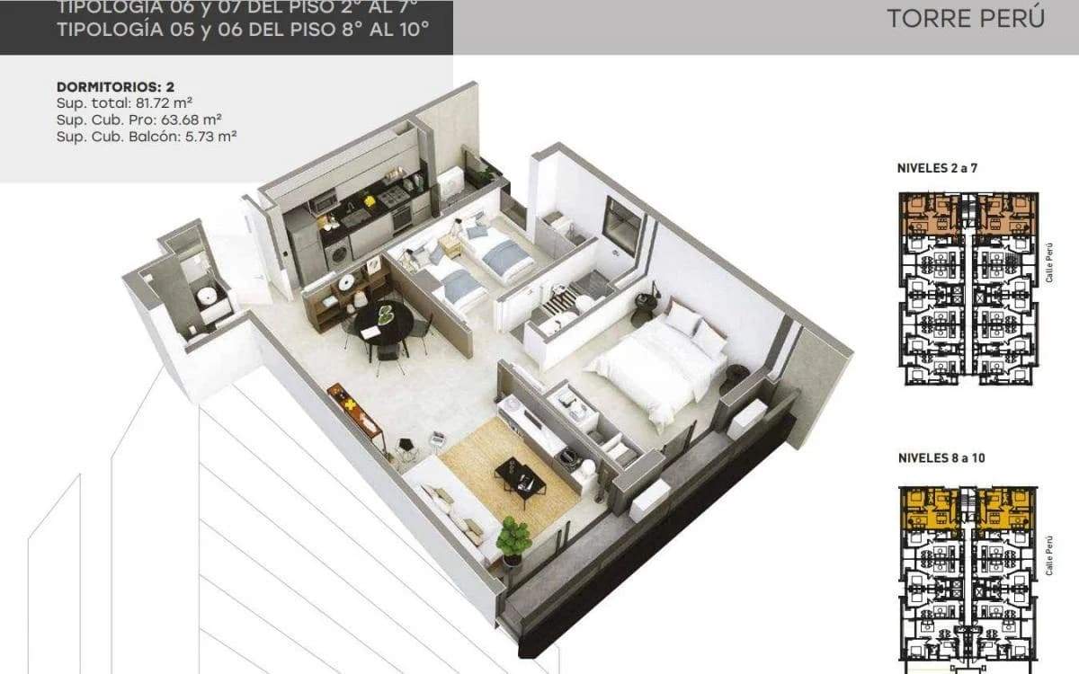 DEPARTAMENTO EN POZO DE 1, 2 Y 3 DORM. DISTRITO BETANIA - C AMENITIES