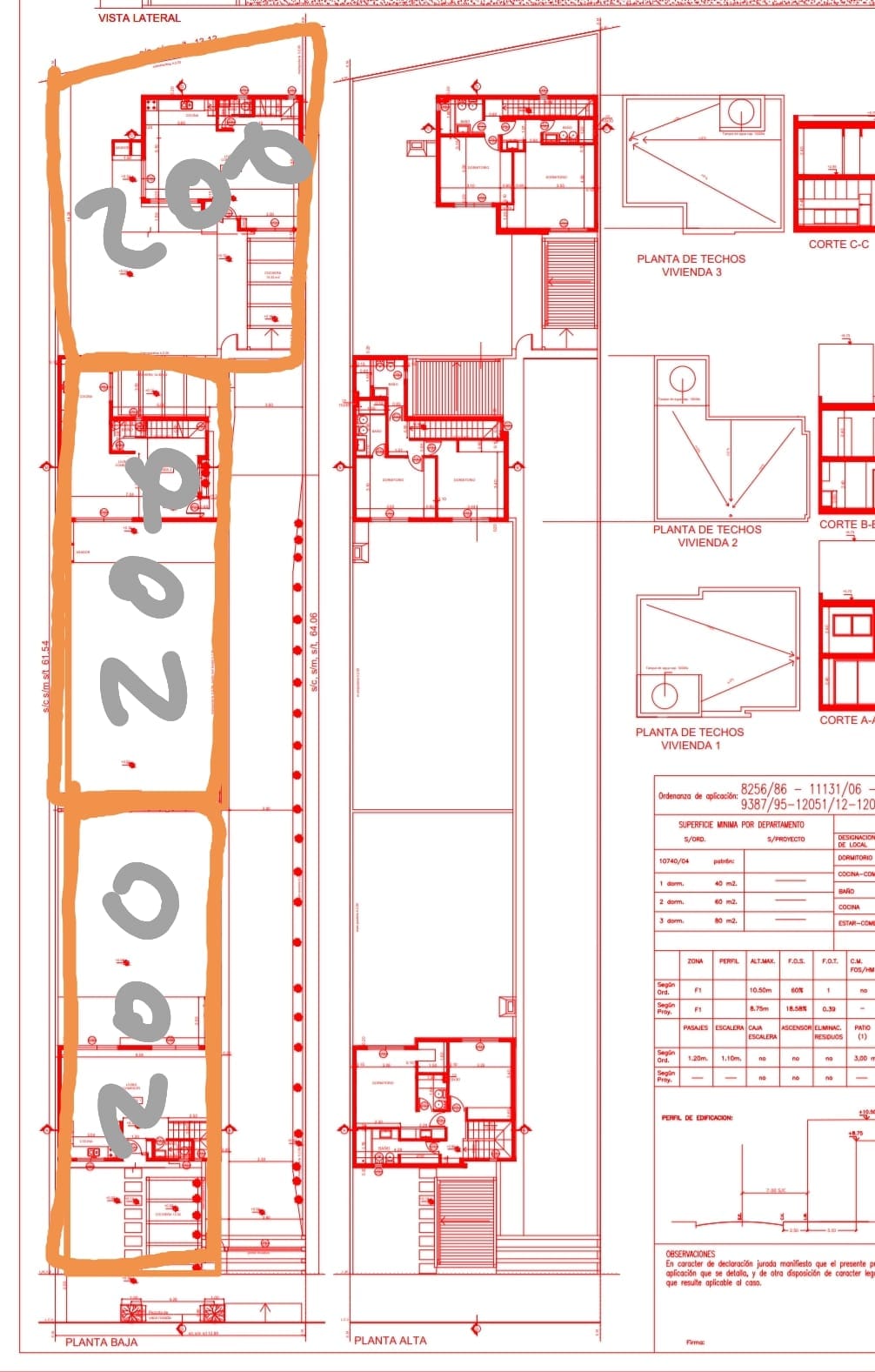 Lote 600 m2 habilitado para construir dos unidades de dúplex de 200 m2 cada uno