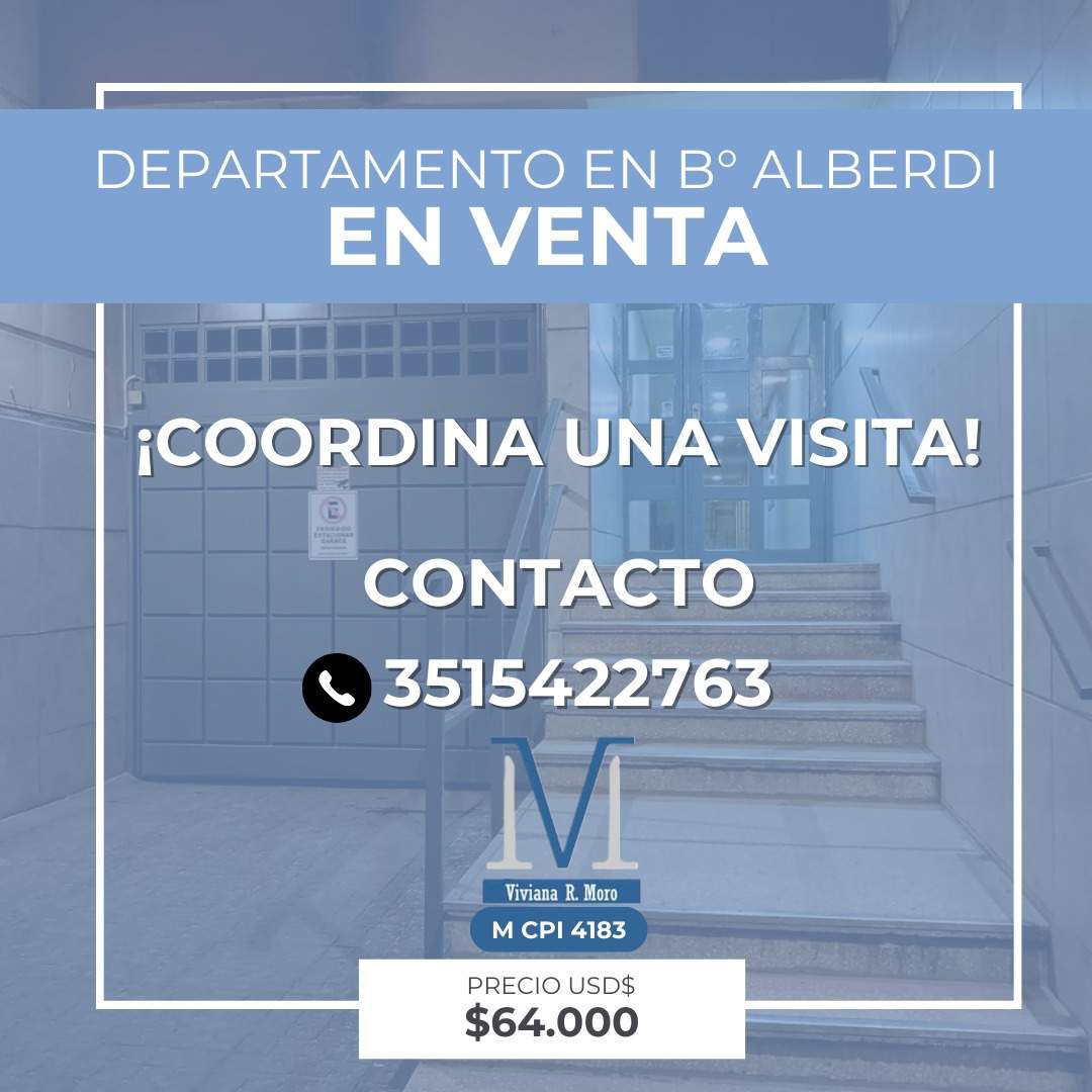 DEPARTAMENTO EN VENTA - B Alberdi