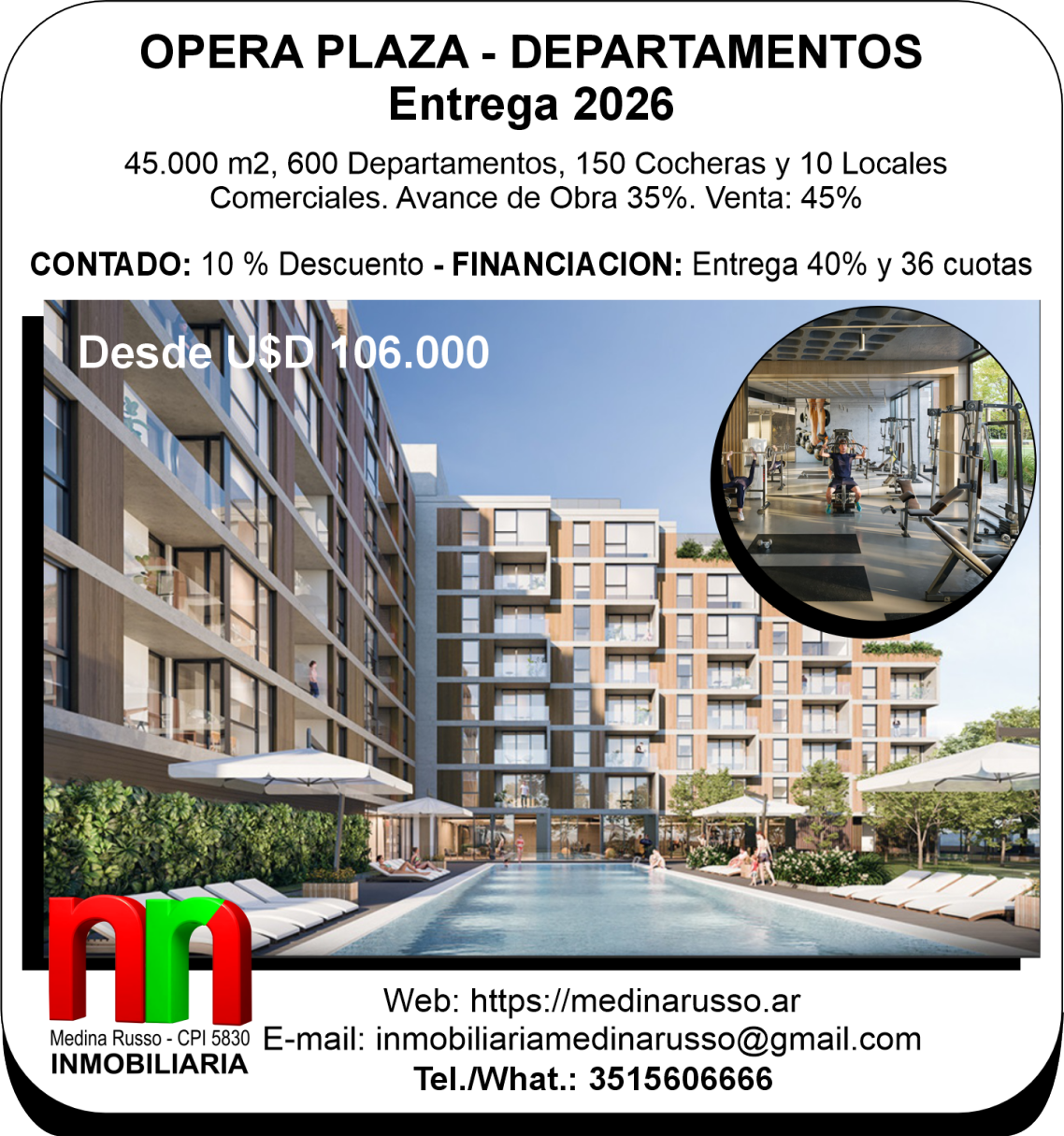 OPERA PLAZA - DEPARTAMENTOS EN VENTA