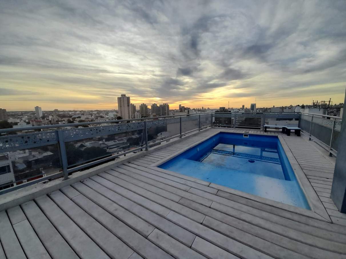 ALQ 1 Dorm 2 coheras balcon con asador, SUM Piscina