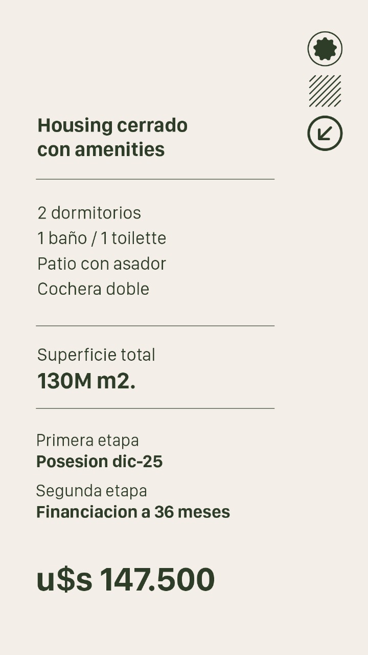 VENDO Florento 2 dormitorios cochera doble housing con amenities