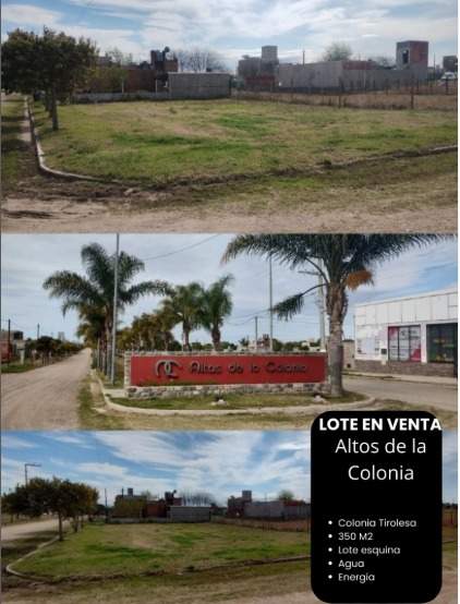 Venta de Lote en Colonia Tirolesa BAltos de la colonia