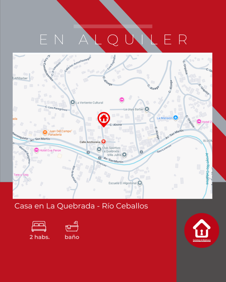 Casa en Alquiler en La Quebrada - Río Ceballos