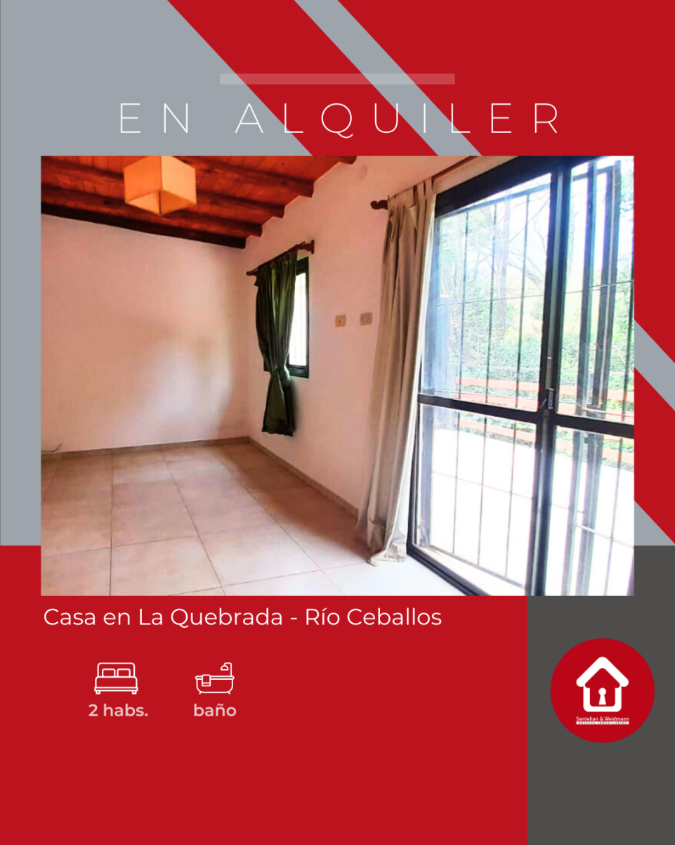 Casa en Alquiler en La Quebrada - Río Ceballos